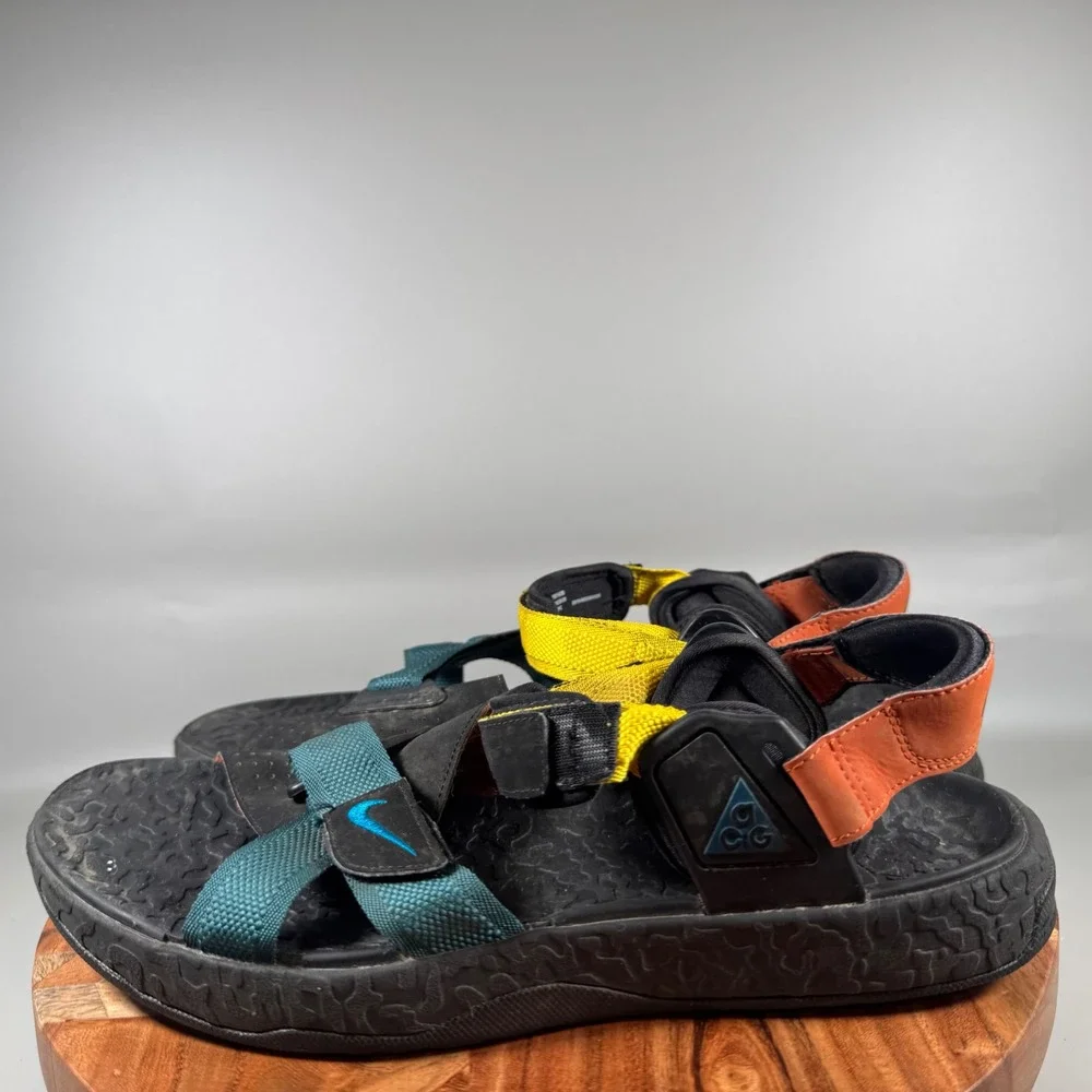 Nike‎ ACG Air Deschutz Dark Teal Green Black Mens Sandals DC9093-300 Size 13